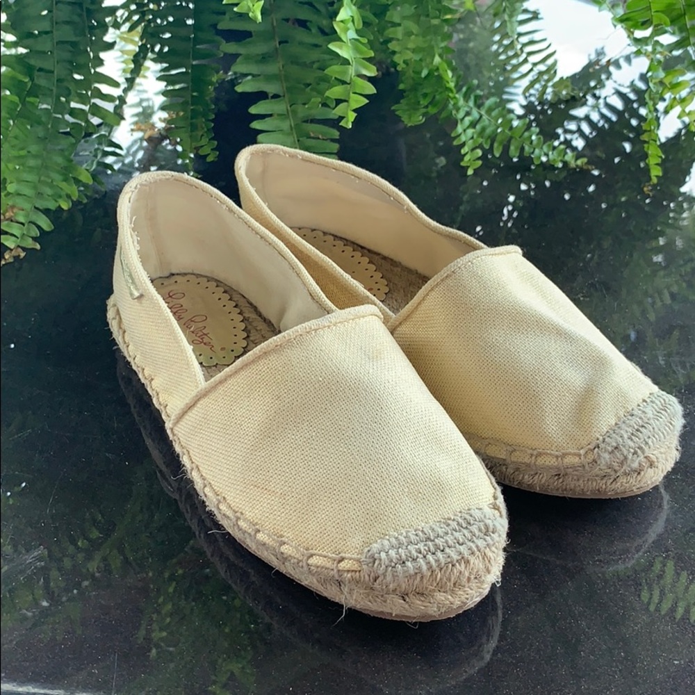 Lilly Pulitzer Gold espadrilles